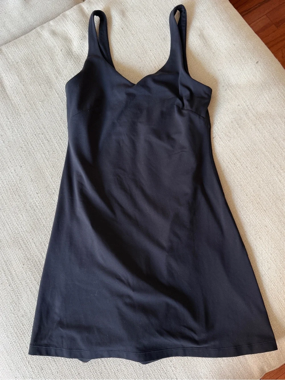 lululemon athletica Black Align Tank Dress with Scoop Neck
